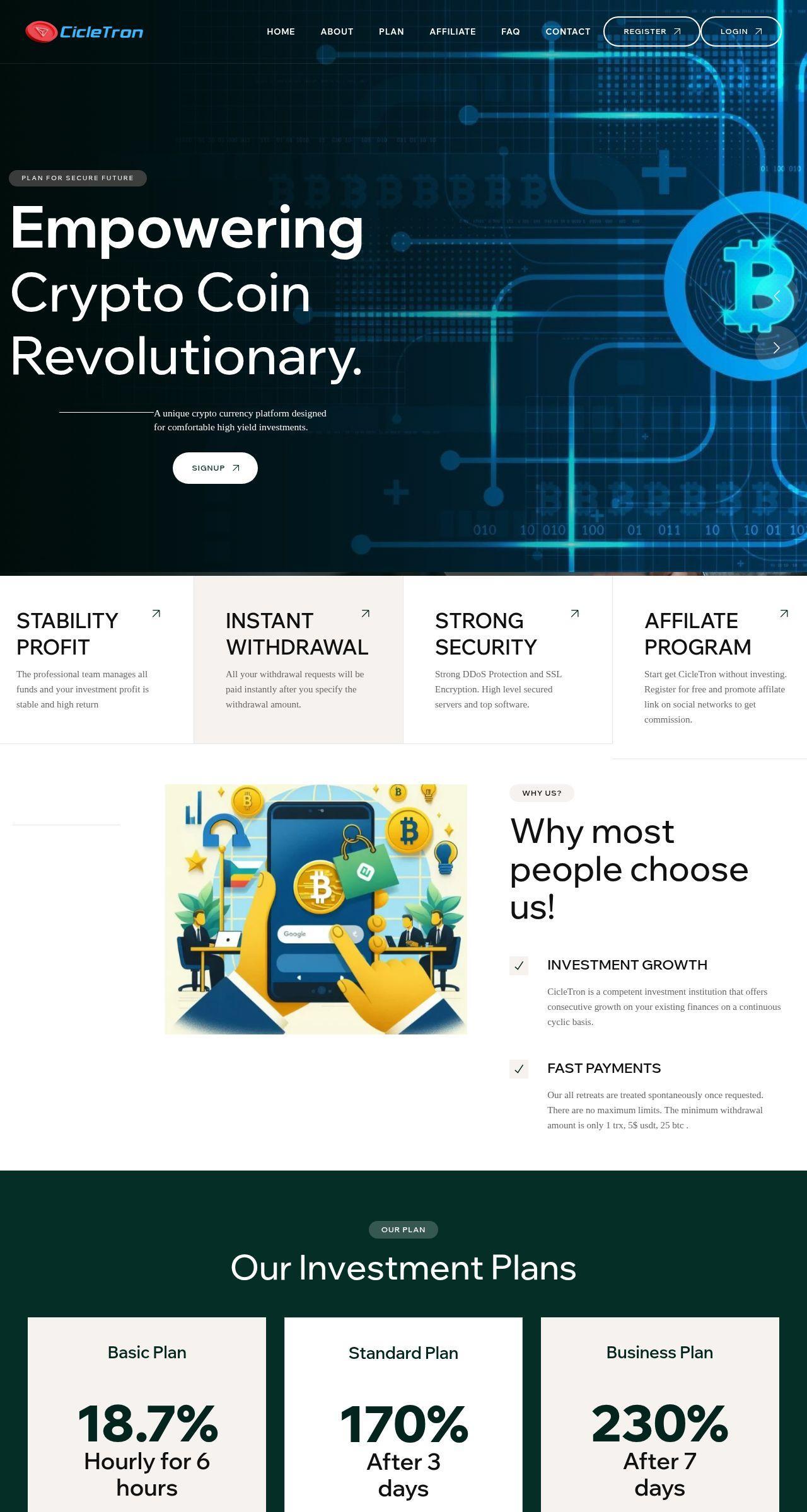 Инвестиционный хайп CicleTron