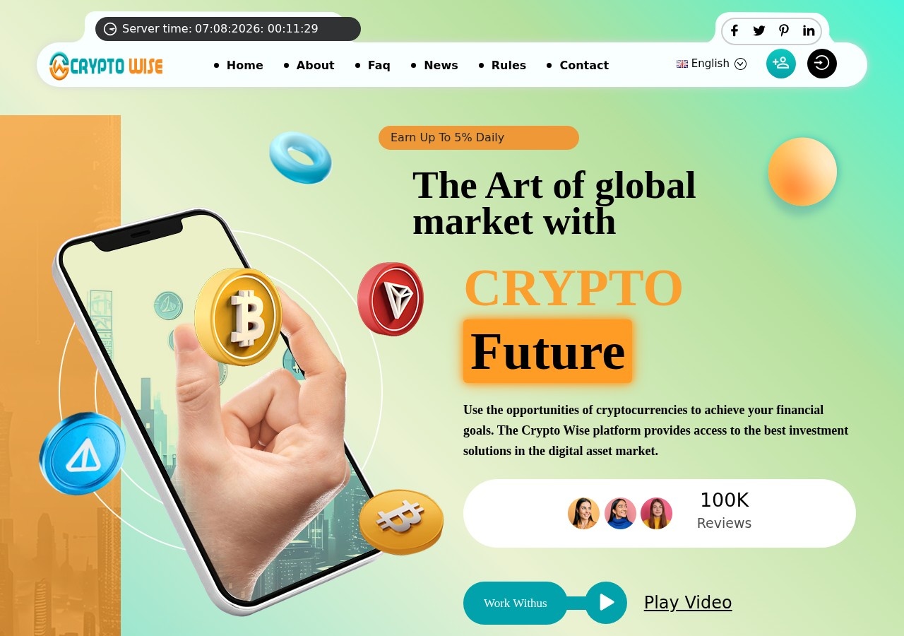 Инвестиционный проект Crypto Wise Инвестиционный проект Crypto Wise