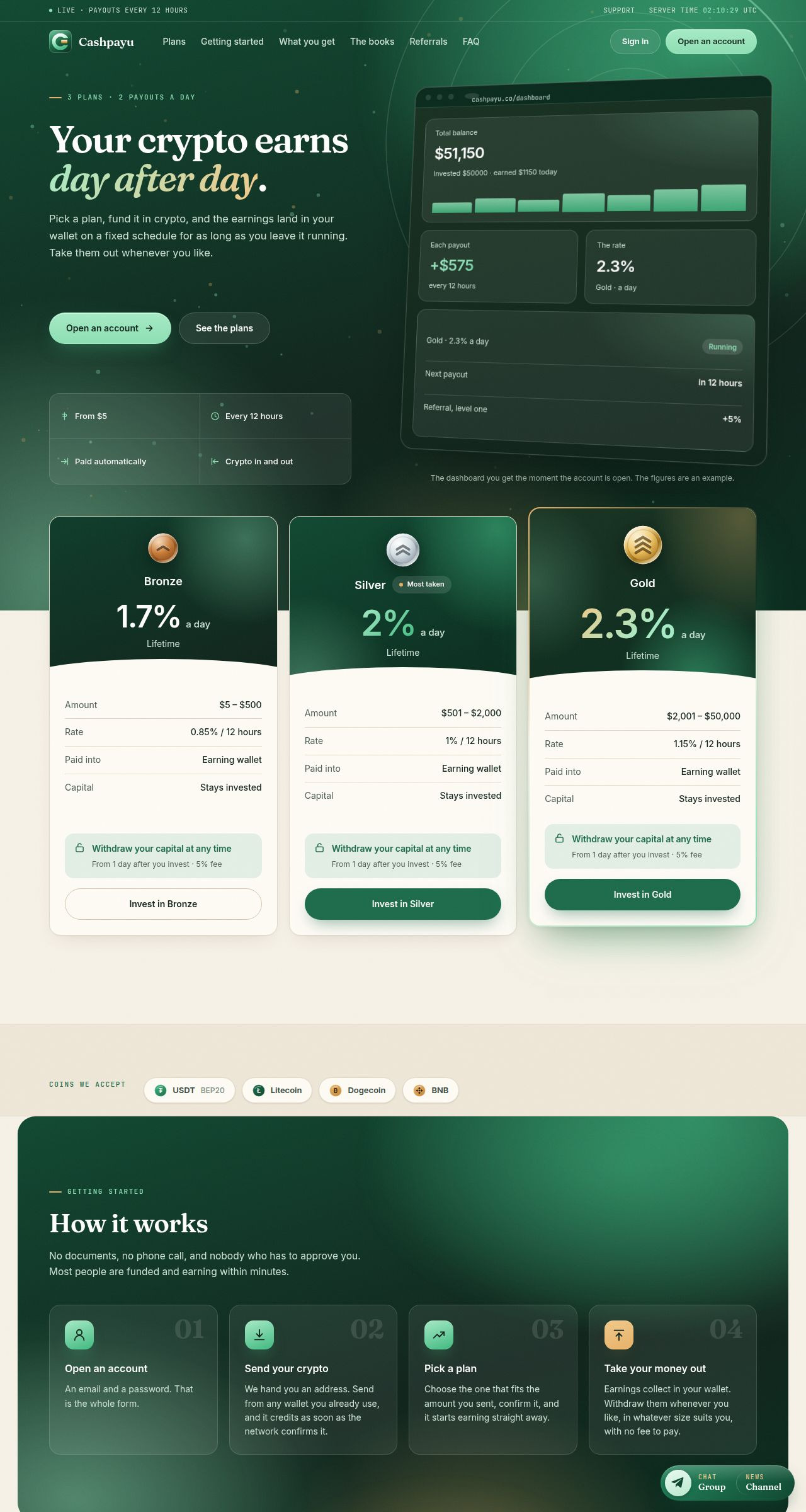 HYIP гра Cashpayu