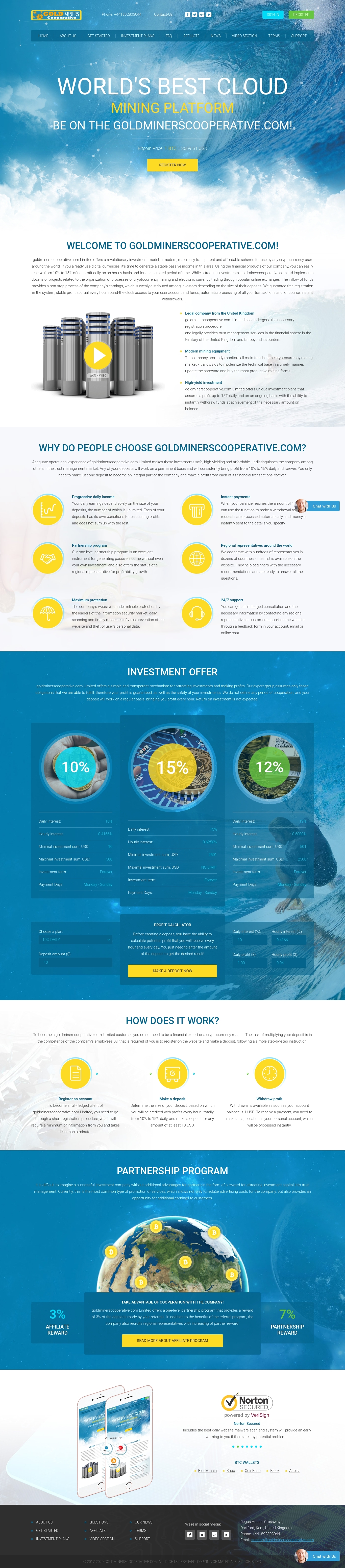 Хайп удвоитель GoldMinersCooperative Хайп удвоитель GoldMinersCooperative