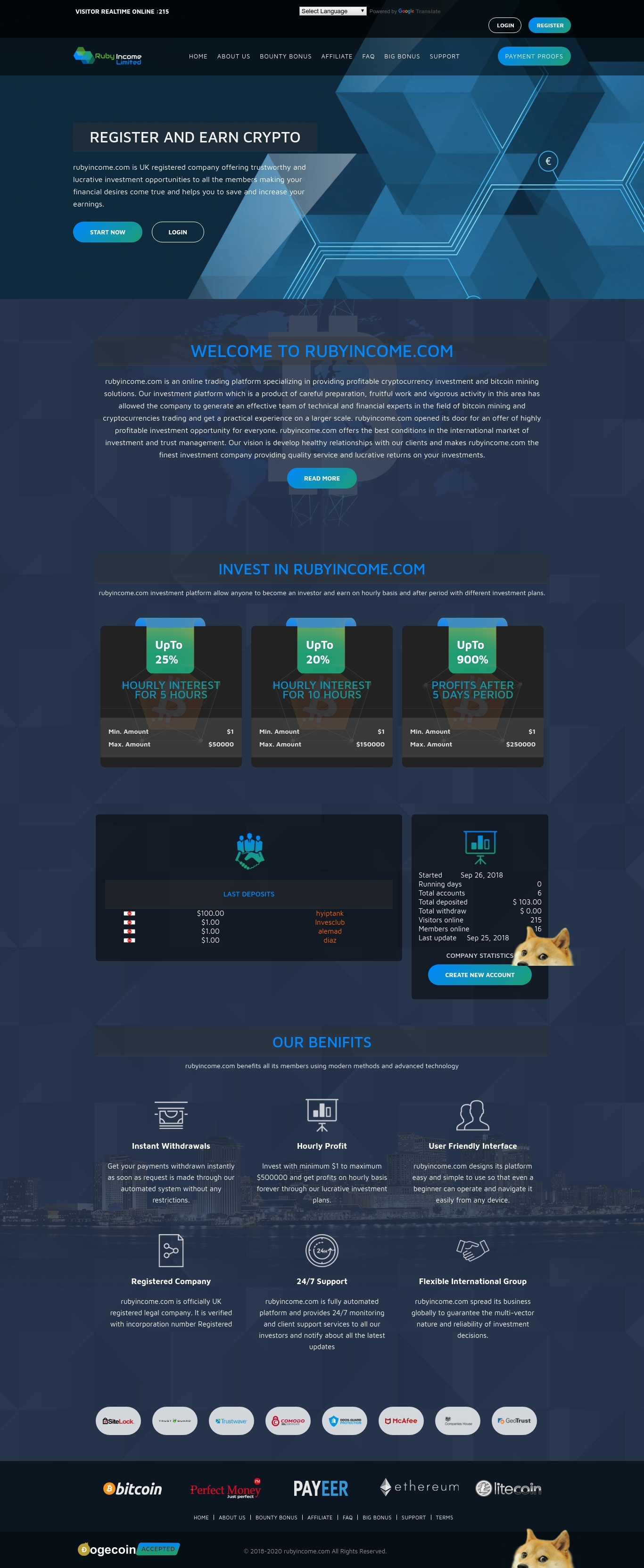 Хайп Rubyincome