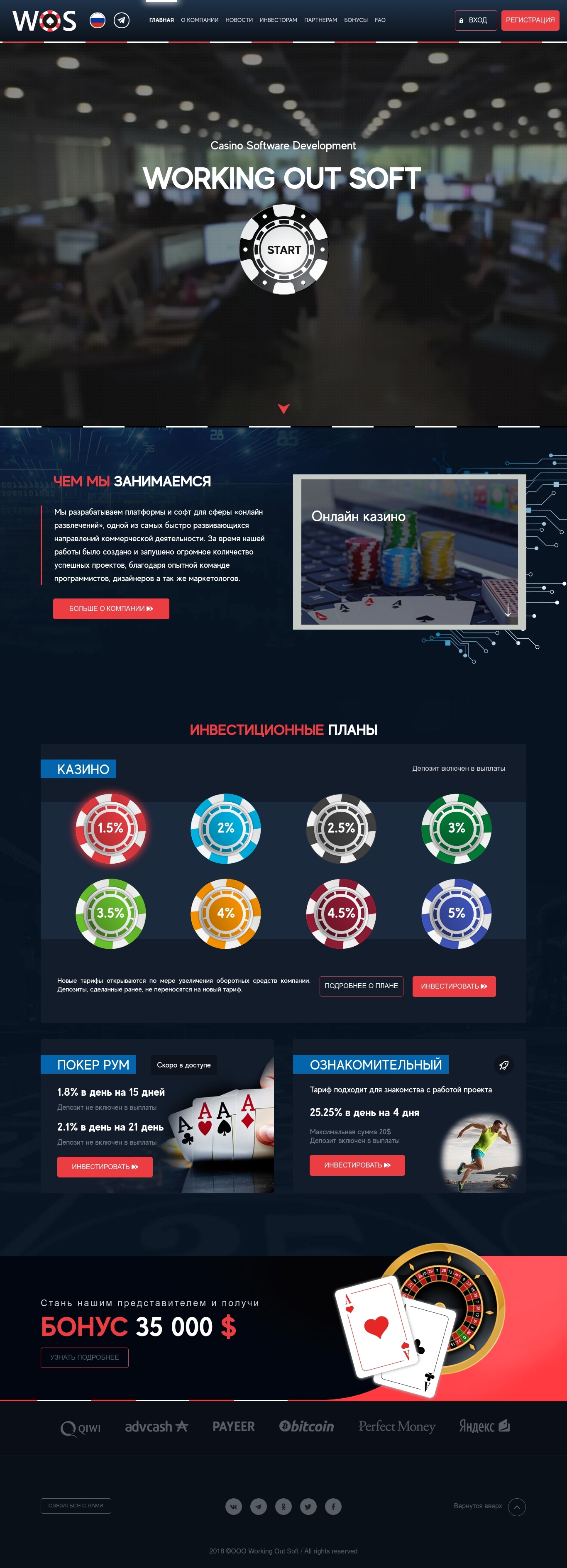 Инвест проект WorkingOutSoft Инвест проект WorkingOutSoft