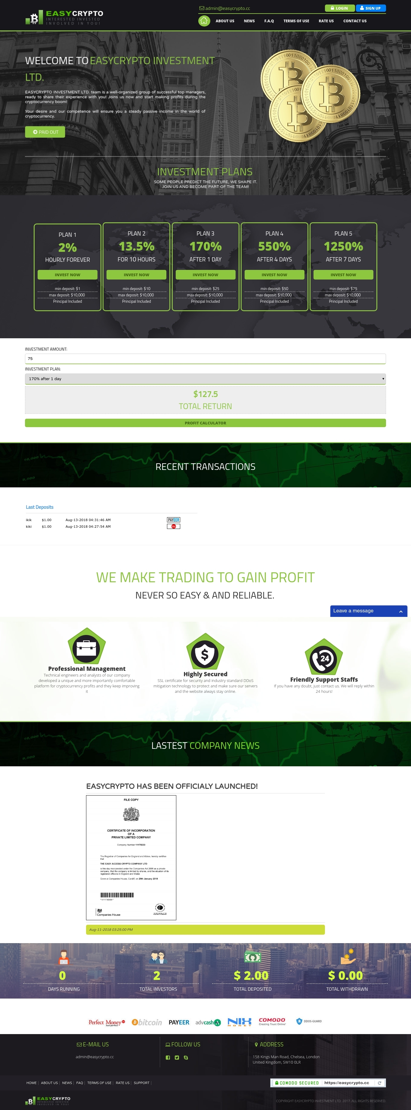 Инвест проект EasyCrypto