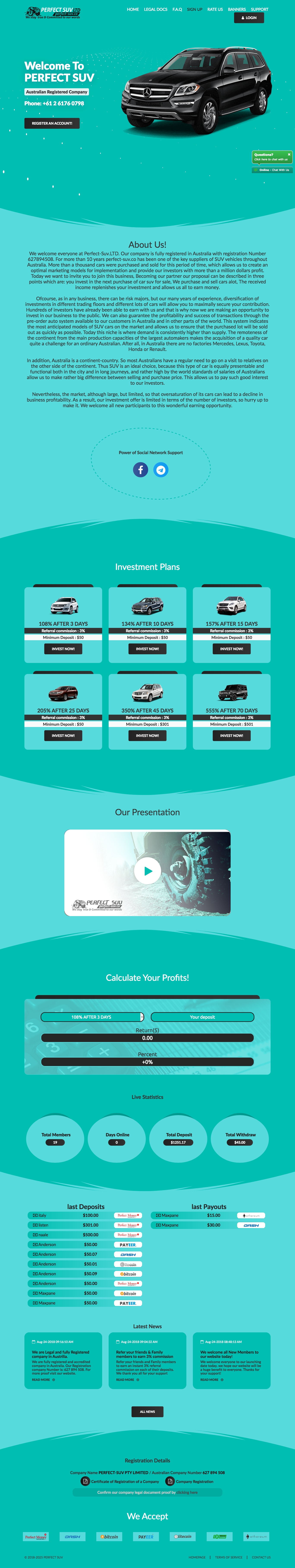 Инвестиционный хайп Perfect-Suv.LTD