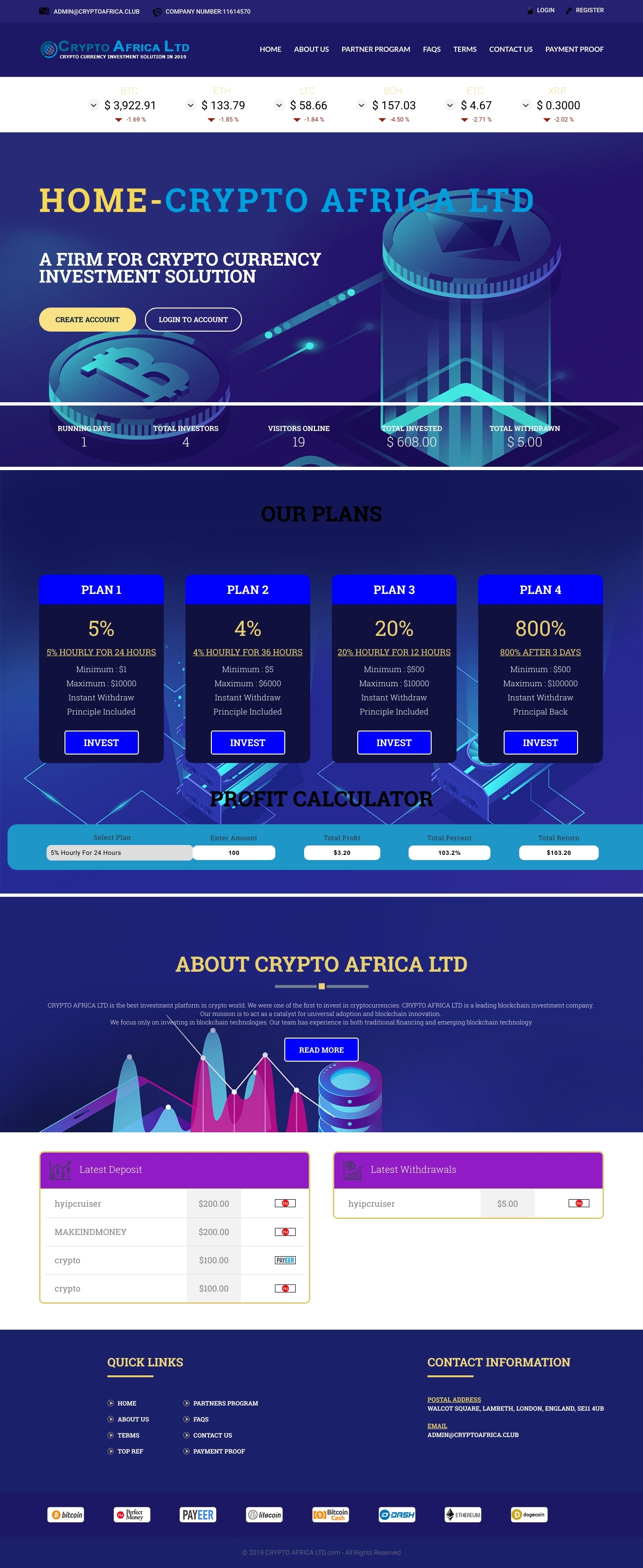 Хайп Cryptoafrica Хайп Cryptoafrica