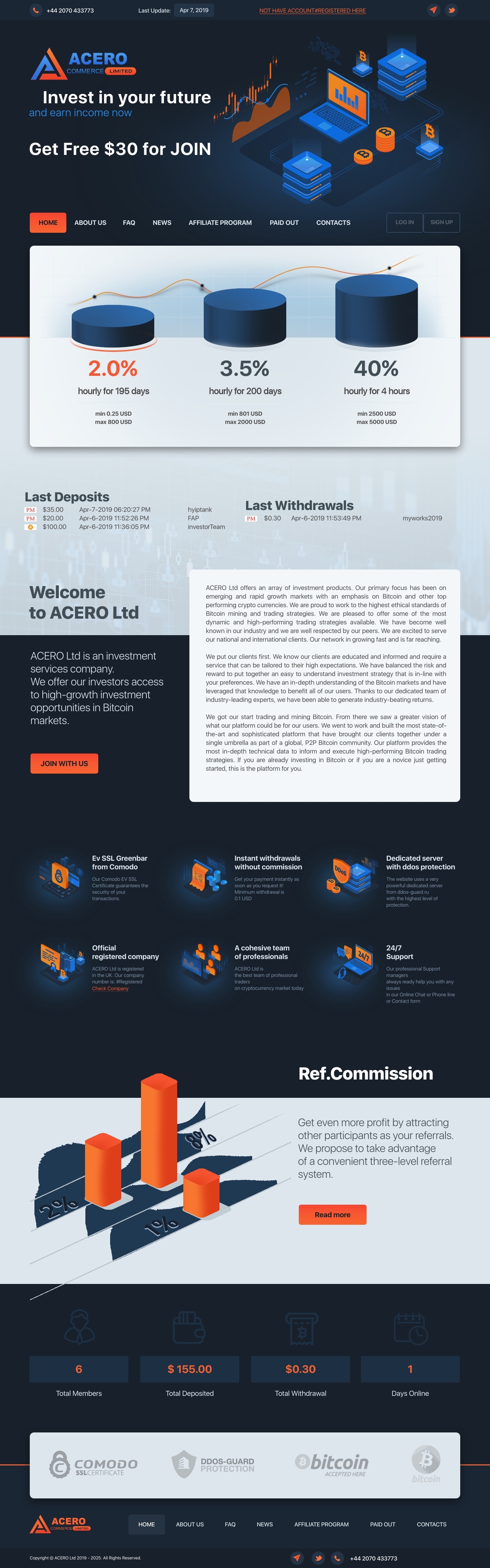 Игровой хайп проект Acerocommerce