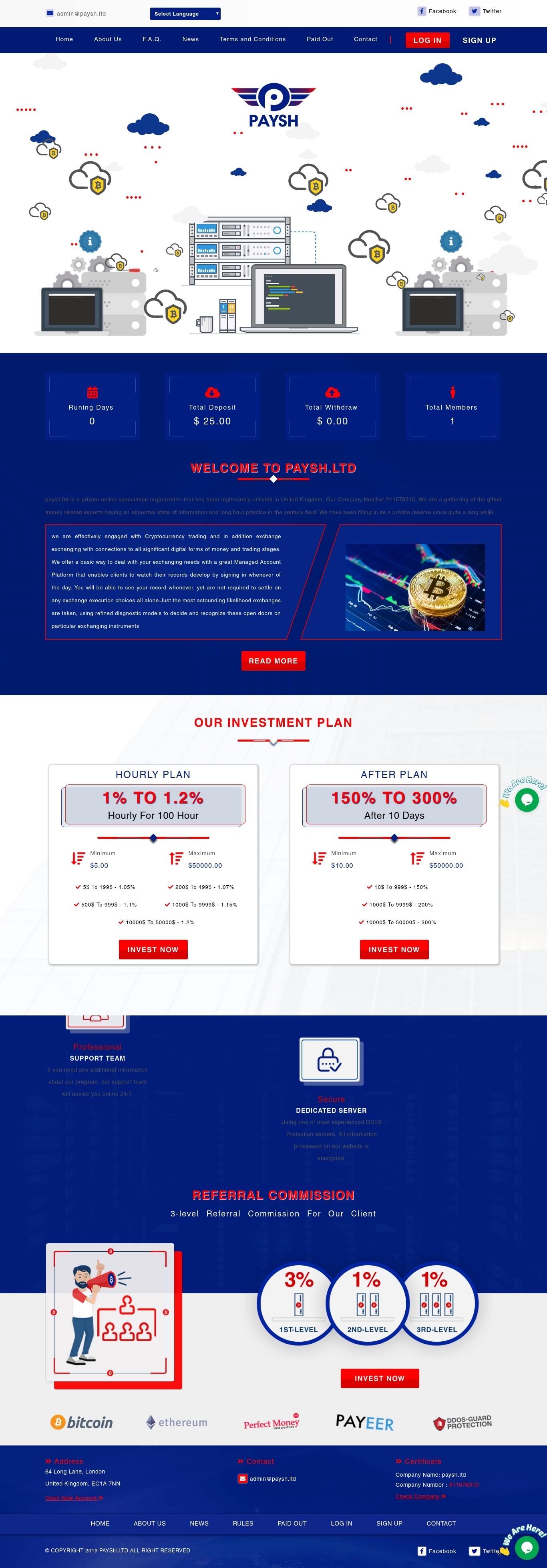 Игровой хайп проект Paysh limited