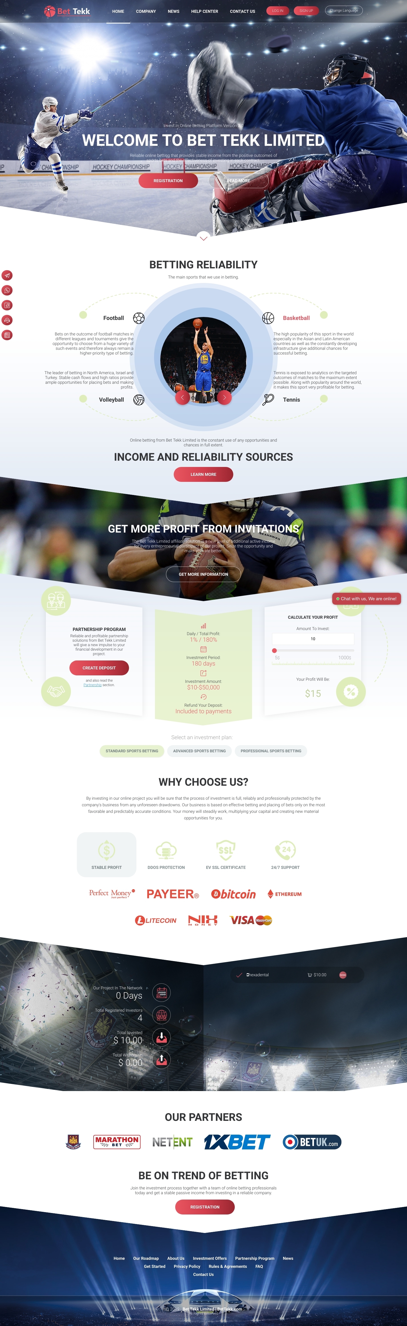 Игровой хайп проект Bet Tekk Limited