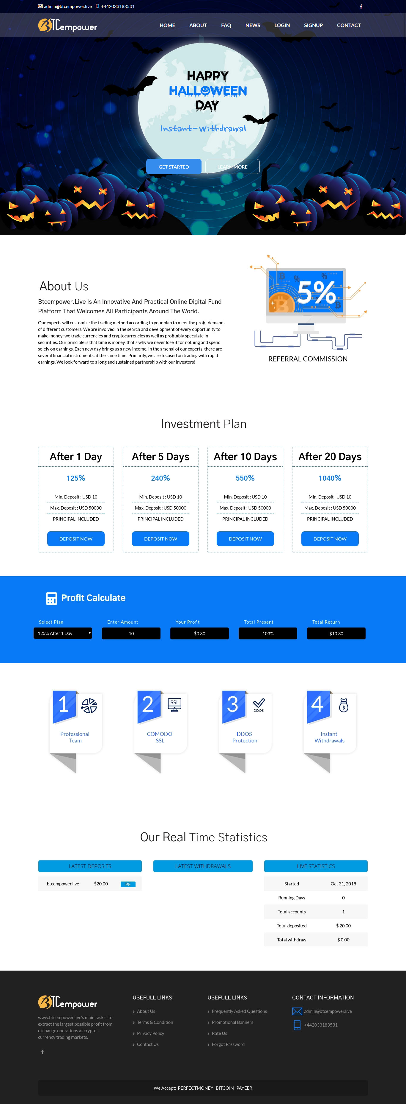 HYIP проект Btcempower