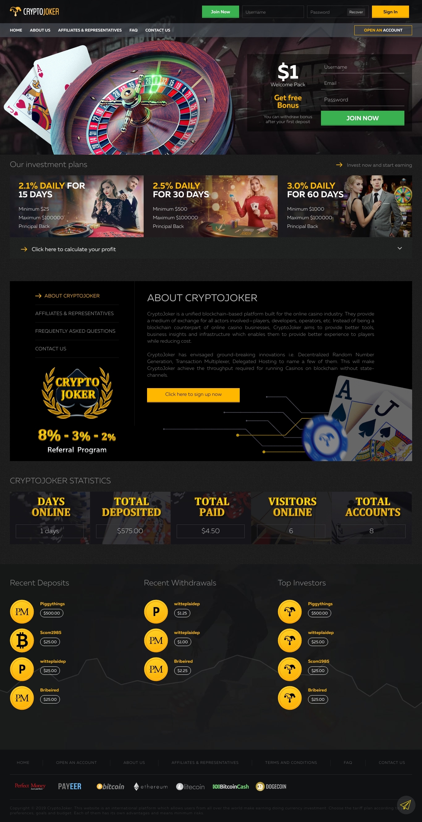 Инвест проект Cryptojoker