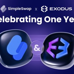 SimpleSwap відзначає рік усередині гаманця Exodus і випускає п'ять партнерських оновлень без змін інтеграції
