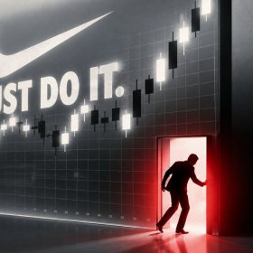 Акції Nike впали до 12-річного мінімуму: ризикованіші за біткоїн? Акції Nike впали до 12-річного мінімуму: ризикованіші за біткоїн?