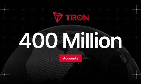 TRON перевищив 400 мільйонів акаунтів, а загальний обсяг переказів наближається до $30 трлн TRON перевищив 400 мільйонів акаунтів, а загальний обсяг переказів наближається до $30 трлн