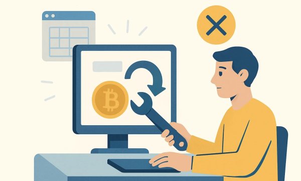Як скасувати виведення криптовалюти після помилки мережі