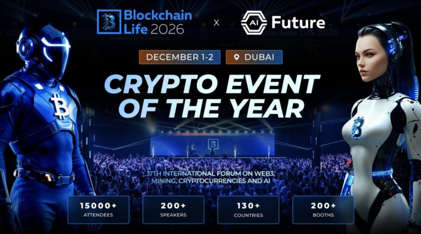 Blockchain Life 2026 повернеться до Дубая 1–2 грудня та запустить трек AI Future Blockchain Life 2026 повернеться до Дубая 1–2 грудня та запустить трек AI Future