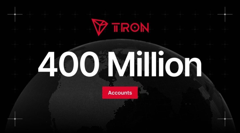 TRON перевищив 400 мільйонів акаунтів, а загальний обсяг переказів наближається до $30 трлн