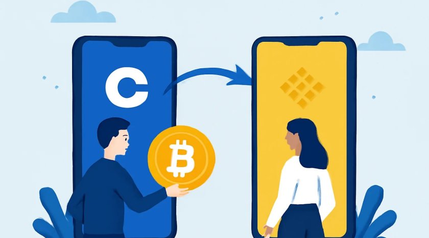 Як перевести криптовалюту з Coinbase на Binance